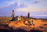 Canvas Print - 20 x 14 inch Post-Impressionism Other - Men of Skagen on a Summer Evening in Good Weather - by Martinus R????rbye