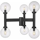 Z-Lite 599MP6-BK Laurent Outdoor Post, 6-Light 360 Total Watts, Black