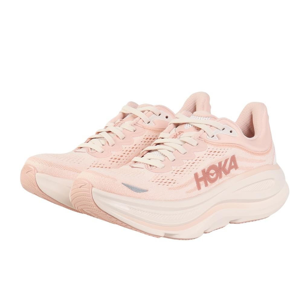 Hoka Women's Bondi 9 Rose Latte/Rose Cream 7.5 Medium Image