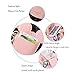 COCO LEE Chic Yellow Cute Travel PU Leather Student ID Card Holder Lanyard Neck Pouch Bag With Coin Wallet Purse for School Students Women Kids Teens Girls
