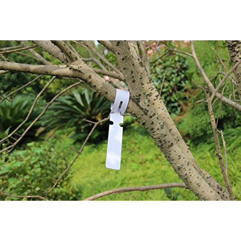200 Plant Labels Pcs White Plastic Tree Tags Nursery Garden Lables