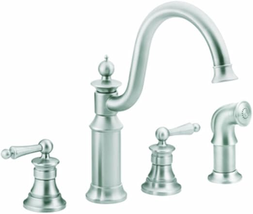 Moen S712csl Waterhill Two Handle High Arc Kitchen Faucet Classic