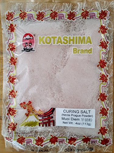 Pink Curing Salt. DQ Curing Salt preserving and curing sausage, fish, bacon, ham and jerky. (16 oz.)