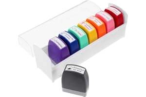 SHINEOFI 8Pcs French Teacher Praise Stamps Set Spanish Classroom Grading Stamp for Classroom Homework Feedback Student Encour