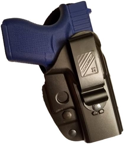 IPHC-26 Inside The Waist Band Plastic Holster (Sintra) with Metal Clip and Suede Interior for Maximum Protection Fits Glock 26/27 / 33