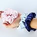Aneco 16 Colors Silk Satin Hair Scrunchies Elastic Scrunchies Hair Bobbles Hair Ties Bands for Kids Adults