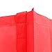 Simply Green Solutions - Reusable Grocery Bags, Wide Tote Bags with 20-Inch Reinforced Handle, Shopping Bags for Groceries, Reusable Gift Bags with Handles, 13 x 15 x 10, Pack of 10, Red