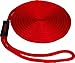SeaSense Solid Braid MFP Dock Line with Chafe Guard, 1/2-Inch x 15-Feet, Red