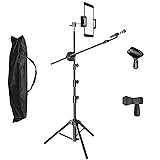 Kereal Microphone Stand Floor Boom Mic Stand with