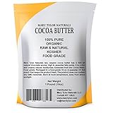 Organic Cocoa Butter Large 1 lb Bar by Mary Tylor Naturals, Raw Unrefined Food Grade, Non-Deodorized, Rich In Antioxidants Great For DIY Recipes, Lip Balms, Lotions, Creams, Stretch Marks
