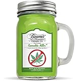 12oz Cannabis Killer (Removes Weed Smell) Scented Beamer Candle Co. Ultra Premium Jar Candle. 90 Hr Burn Time. USA Made