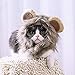 Pet Costume Cosplay Lion Mane Wig Cap Hat for Cat Halloween Xmas Clothes Fancy Dress with Ears Autumn Winter