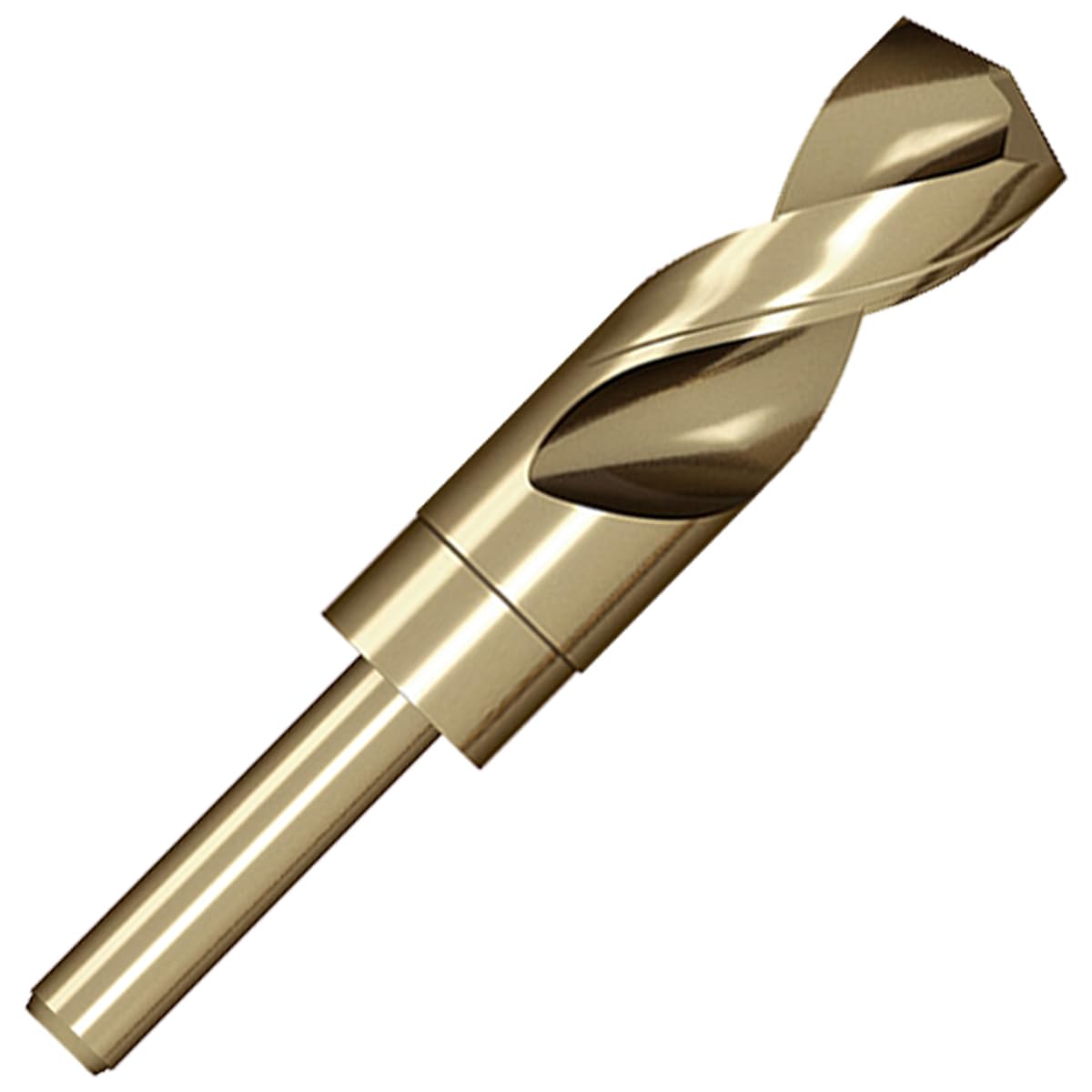 Meccion HSS Cobalt Drill Bit 30mm Reduced Shank Twist Drill Bit for Metal, Stainless Steel, Aluminium, Wood, Plastic, Non-Ferrous Etc. — image 1