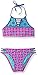 Hobie Girls' Mix It Up Two Piece High Neck Bikini Hipster Swimsuit