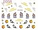 Elevin(TM) New 2016 Halloween Pumpkin Skull Spider Big Sheet Water Transfer 3D Nail Art Sticker Decals Manicure Watermark Tattoos Nail Art Tips (D)