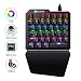 (Black Switch)One-Handed RGB Mechanical Gaming Keyboard SADES Half Keyboard Gaming Keypad Small Gaming Keyboard for PUBG/Fps Games/LOL/APEX/CSGO/Rainbow Six