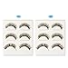 SEILANC False Eyelashes 6 Pairs in 2 Different Styles with 1 Tweezer, Reusable Natural Looking Handmade Fake Lashes