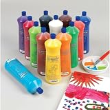 Scola Artmix 600ml Poster Paint Set 12 Assorted Colours ready to use view 2