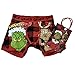 Dr Seuss Mens Boxer Briefs Grinch Who Stole Christmas & Max Plaid Print
