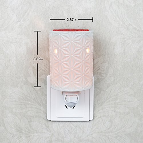 StarMoon Plug in Wax Melt Warmer for Home Décor, Pluggable Home Fragrance Diffuser, No Flame, with One More Bulb (Amaryllis, in1)