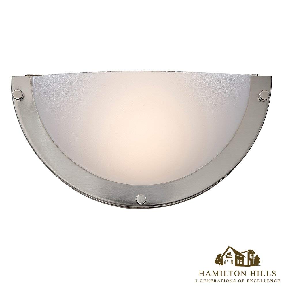 New Modern Half Moon LED Wall Sconce Light Contemporary Sleek