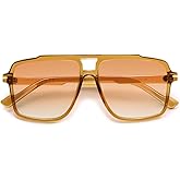 VANLINKER Polarized Trendy Oversized Aviator Sunglasses for Women Men 2025 Retro Shades VL9853