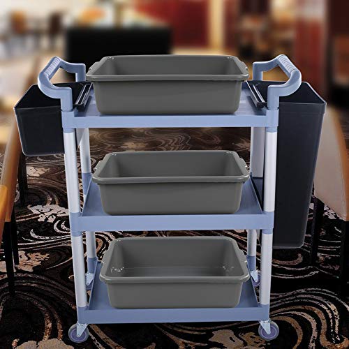 Minekkyes 4-Pack 25 L Commercial Bus Box/Tote Box, Plastic Utility Bus