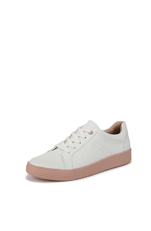 Naturalizer Soul Women's Neela Sneaker White/Blush Pink 8 M