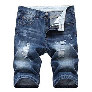 Lavnis Men’s Casual Denim Shorts Classic Fit Distressed Summer Fashion Ripped Short Jeans www.denim.fit