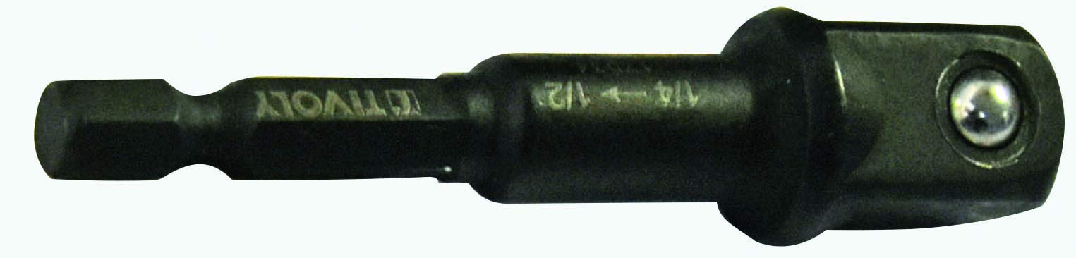 Tivoly 11591120005 Hexa Impact Socket Holder 6.35 mm > Square M1/2 Inch, Phosphate Black