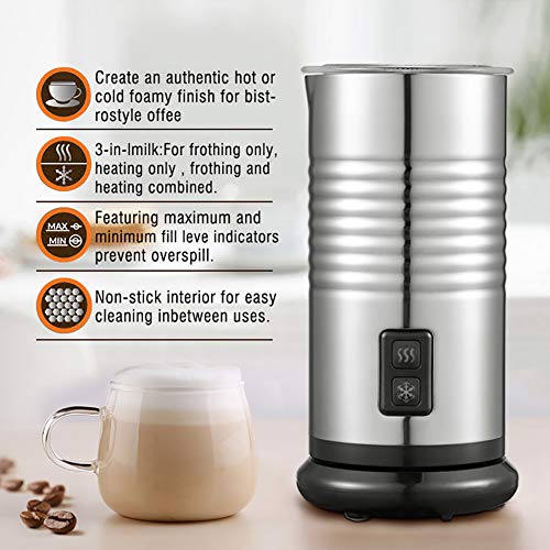 XIAOFEI Elektrisch Flüssigkeit Heizung Milchaufschäumer Heiß Oder Kalt Milch Funktionalität Zum Sicher Operation… – Bild 4
