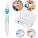 Ear Cleaner Swab，Easy Earwax Removal Soft Spiral Cleaner ，with 16 Washable Silicone Tips