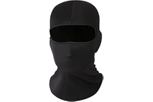 Kewucn Balaclava Ski Mask Full Face, UV & Wind Protection Face Mask for Summer Hot Weather, Breathable & Lightweight Balaclava Face Mask Cycling Motorcycle for Men Women (Black)