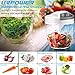 URPOWER Easy Pull Food Chopper Vegetable chopper, 5 Blades Powerful Manual Hand Held Chopper/Mincer/Blender to chop Onions, Garlics, Boneless Meats, Herbs, Fruits and for Salsa/Salad/Pizza/Pesto/Puree