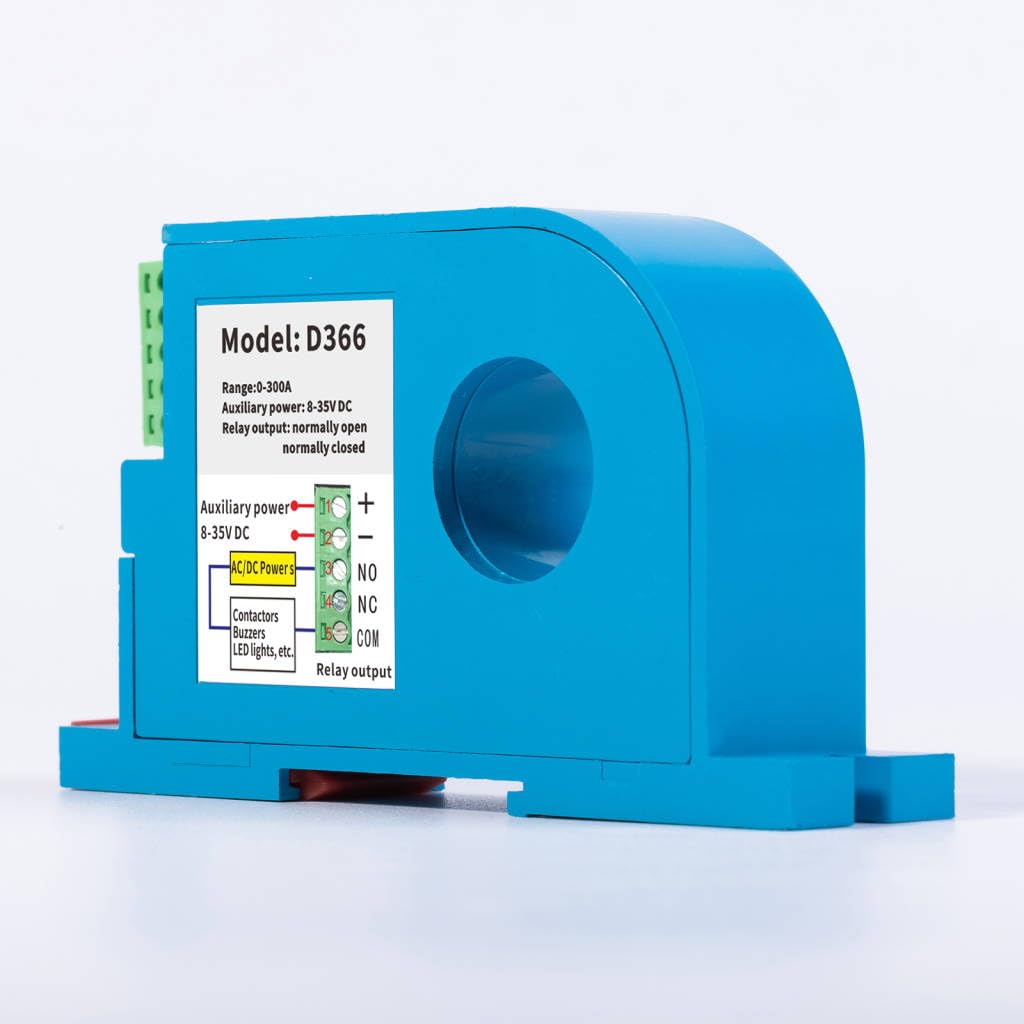 DC Current Switch,Current Sensing Relay DC Current Sensing Switch 0-300A Amp Sensor Monitoring Relay D366