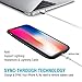 iPhone X Battery Case, 6000mAh Rechargeable Charging Case Supports Wired Headset/Bluetooth Earphone/Lightning Cable, Portable Charger Case for iPhone 10 (5.8 inch), SYNC Through Technology (Black)