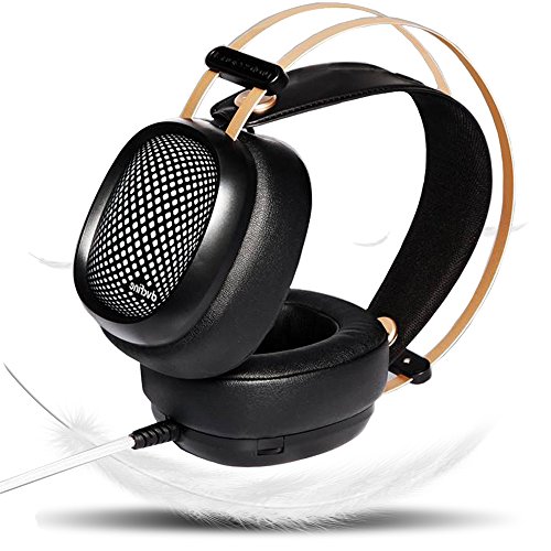 Adrance G20 3.5mm Gaming Headset for PC Desktop Computer Mac, RGB LED Lightweight Gaming Headphones with Microphone (Adapters are Required to Connect to PS4 Controller)