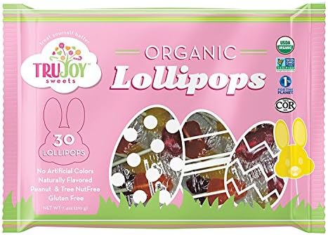 TruJoy Sweets Organic Lollipops 1 Bag 7.4oz