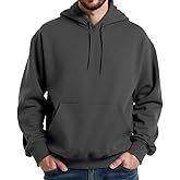 Ityvrtz Mens Cotton Hooded Fashion Long Sleeve Hoodies Casual Drawstring with Pockets Pullover Sweatshirt for Men