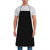 UNXUECO Personalized Aprons Add Name Logo Text Photo Picture Design Chef Apron for Great Gifts