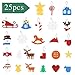 MAJALiS 3D DIY Felt Christmas Tree Set with 25pcs Decorative Ornaments Creative Xmas Gifts Christmas Decorations for Toddlers Kids Children with Gift Bag