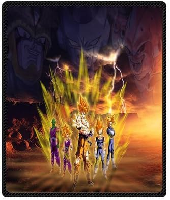 Daniellestore Soft Bed sheet Plush Throw Blanket Bedding Sleep Dragon Ball Z 50x60 Inch