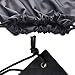 Topspeeder 6 Pack Drawstring Backpack Bags, 420D Polyester Fabric Folding Shoulder Tote Sack Cinch Bag for Picnic Gym Sport Beach Travel Storage Black