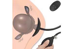 Inflation Anal Plug for Men and Women Anal Vibrator,10 Vibration Modes Vibrating Butt Plug Sex Toys - Pumps for Male Prostate