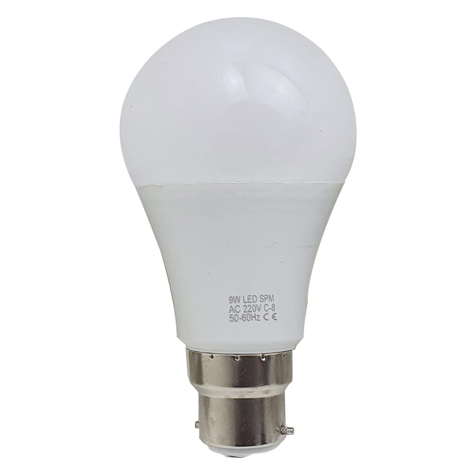 LEDSone A19 LED Light Bulb, 9W 6000K Cool White, 80LM Lumens Non-Dimmable, Beam Angle 270° Degree B22 Standard Base, Energy Efficient for Bedroom Home Office