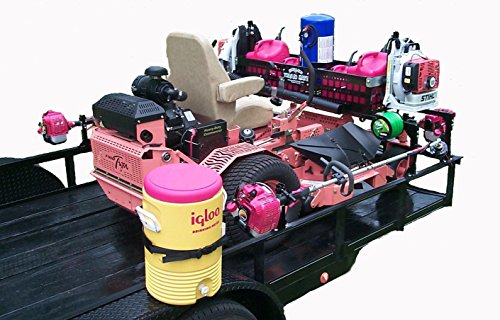 Jungle Jim's (TRM-PRO) Trailer Mate Pro 3 trimmer racks, 2 backpack blower holders, utility basket, water cooler holder and more!