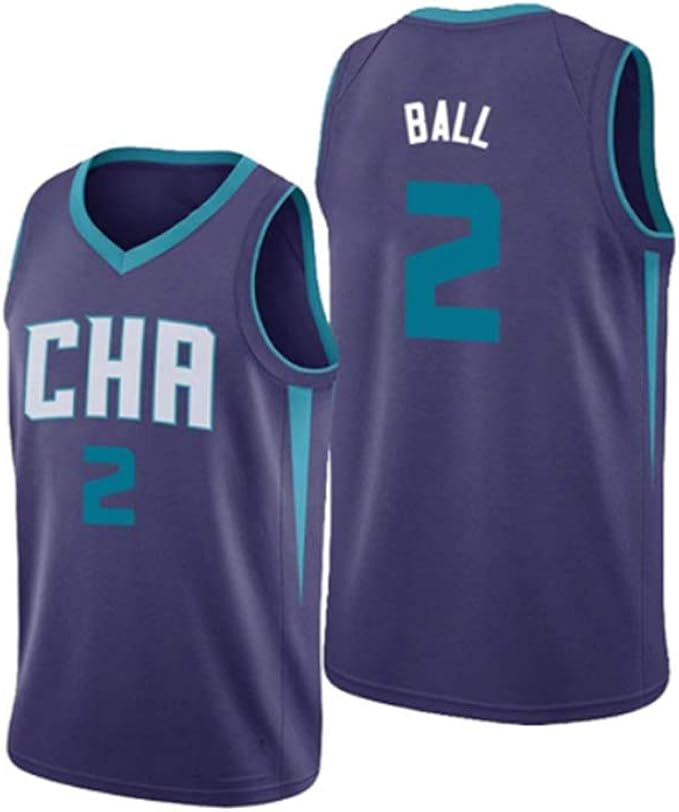 rzoizwko Charlotte Hornets # 2 Lamelo Ball Jersey, rápido, Camisetas