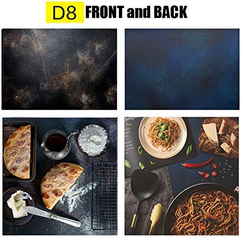 FiVan 33"x22" 2 in 1 Rustic Rust Wall Patterns Waterproof Paper Background for Food Cake Jewelry Luxury Cosmetics Fruits Tabletop Photography Pictures FUS-D8