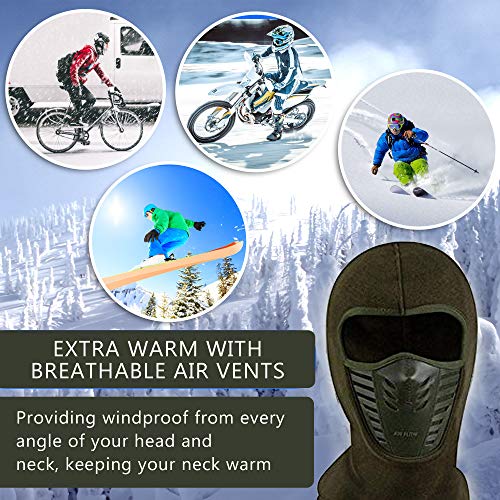 ETCBUYS - Winter Fleece Face Mask - Windproof Ski Masks - Unisex for Men and Women Windproof Skiing Hiking Hunting Snowboarding Dog Walking Balaclava Style Caps - (3 Pieces)