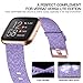 KIMILAR 3-Pack Bands Compatible with Fitbit Versa/Versa 2/Versa Lite Edition, Large Small Soft Woven Fabric Breathable Accessories Strap Replacement Wristband Women Men Compatible Versa Smart Watch